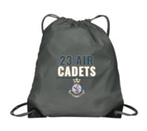 Grey 23 Air Cadets cinch bag