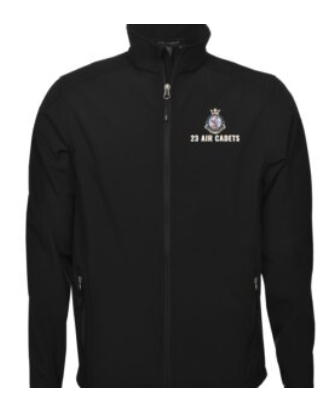 Black 23 Air Cadets soft shell jacket